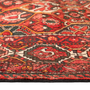 Bakhtiari Persian Rug 9x7 ft - Semi Antique Geometric, Diamond Lattice Madder Red, Dark Red, Burgundy Hand Knotted | side view | SKU 111301