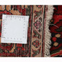 Bakhtiari Persian Rug 9'10" x 6'11" - Semi Antique Medallion Blue, Crimson Hand Knotted | full view | SKU 111303