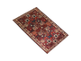 Bakhtiari Persian Rug 9'8" x 5'6" - Semi Antique Medallion Blue, Crimson Hand Knotted | side view | SKU 111304