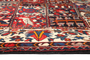 Bakhtiari Persian Rug 10'0" x 5'5" - Semi Antique Medallion Blue, Crimson Hand Knotted | back view | SKU 111305