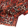 Bakhtiari Persian Rug 9'11" x 6'9" - Semi Antique Medallion Blue, Crimson Hand Knotted | detail view | SKU 111309