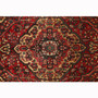 Bakhtiari Persian Rug 10x6 ft - Semi Antique Medallion (Toranj), Geometric Madder Red, Crimson, Dark Red Hand Knotted | pile detail | SKU 111311
