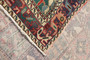 Bakhtiari Persian Rug 9'8" x 5'11" - Semi Antique Medallion Blue, Crimson Hand Knotted | full view | SKU 111314