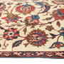 Isfahan Persian Rug 9'4" x 6'8" - Semi Antique Medallion Crimson, Cream Hand Knotted | side view | SKU 111316