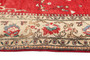 Tabriz Persian Rug 11'2" x 6'11" - Semi Antique Medallion Red, Cream Hand Knotted | back view | SKU 111318