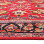 Najafabad Persian Rug 11x8 ft - Semi Antique Afshan All-Over, Shah Abbasi Madder Red, Navy Blue, Beige Hand Knotted | side view | SKU 111319