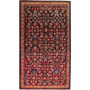 Arak Persian Rug 10x5 ft - Semi Antique Medallion Crimson, Red Hand Knotted | front view | SKU 111323