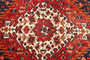 Bakhtiari Persian Rug 10'3" x 6'12" - Semi Antique Medallion Blue, Crimson Hand Knotted | corner detail | SKU 111329