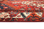 Bakhtiari Persian Rug 10'3" x 6'12" - Semi Antique Medallion Blue, Crimson Hand Knotted | texture detail | SKU 111329