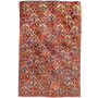 Bakhtiari Persian Rug 8x5 ft - Semi Antique Medallion Blue, Crimson Hand Knotted | front view | SKU 111330