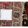 Bakhtiari Persian Rug 10'2" x 6'9" - Semi Antique Medallion Blue, Crimson Hand Knotted | full view | SKU 111331