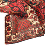 Bakhtiari Persian Rug 9'10" x 7'1" - Semi Antique Medallion Blue, Crimson Hand Knotted | detail view | SKU 111332