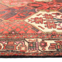 Bakhtiari Persian Rug 9'10" x 7'1" - Semi Antique Medallion Blue, Crimson Hand Knotted | side view | SKU 111332