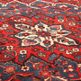 Bakhtiari Persian Rug 13'1" x 10'8" - Semi Antique Medallion Blue, Crimson Hand Knotted | back view | SKU 111338