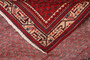 Botemir Persian Rug 6'11" x 4'1" - Semi Antique Medallion Crimson, Red Hand Knotted | side view | SKU 111370