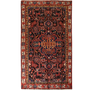Tuyserkan Persian Rug 8x4 ft - Semi Antique Medallion Navy Blue, Blue Hand Knotted | front view | SKU 111372