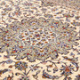 Kashan Persian Rug 11x8 ft - New Medallion Crimson, Navy Blue Hand Knotted | back view | SKU 111375