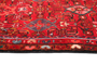 Hosseinabad Persian Rug 10'6" x 3'3" - Semi Antique Medallion Crimson, Ivory Hand Knotted | side view | SKU 111380