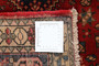 Abadeh Persian Rug 4x3 ft - Semi Antique Geometric Red, Ivory Hand Knotted | corner detail | SKU 111400