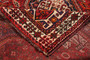 Shiraz Persian Rug 8x5 ft - Semi Antique Geometric Blue, Red Hand Knotted | full view | SKU 111428