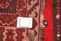 Shiraz Persian Rug 8x6 ft - Semi Antique Geometric Blue, Red Hand Knotted | pile detail | SKU 111433