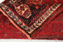 Shiraz Persian Rug 5x3 ft - Semi Antique Geometric Blue, Red Hand Knotted | full view | SKU 111449