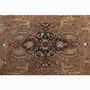 Ferdos Persian Rug 11'6" x 8'6" - Semi Antique Geometric Red, Beige Hand Knotted | pile detail | SKU 111456
