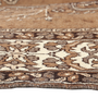 Ferdos Persian Rug 11x8 ft - Semi Antique Geometric Red, Beige Hand Knotted | side view | SKU 111456