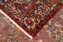 Bakhtiari Persian Rug 10'8" x 5'6" - Semi Antique Medallion Blue, Crimson Hand Knotted | pile detail | SKU 111459