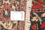 Bakhtiari Persian Rug 10'8" x 5'6" - Semi Antique Medallion Blue, Crimson Hand Knotted | corner detail | SKU 111459