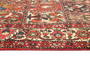 Bakhtiari Persian Rug 10'8" x 5'6" - Semi Antique Medallion Blue, Crimson Hand Knotted | back view | SKU 111459