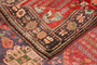 Qashqai Persian Rug 9x6 ft - Semi Antique Geometric Crimson, Blue Hand Knotted | side view | SKU 111460