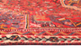 Shiraz Persian Rug 7x5 ft - Semi Antique Geometric Blue, Red Hand Knotted | side view | SKU 111463