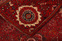Shiraz Persian Rug 6x3 ft - Antique Geometric Blue, Red Hand Knotted | side view | SKU 111472