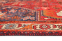 Shiraz Persian Rug 10x6 ft - Semi Antique Medallion (Toranj), Geometric Madder Red, Dark Red, Cream Hand Knotted | back view | SKU 111486