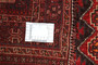 Shiraz Persian Rug 7'5" x 5'2" - Semi Antique Geometric Blue, Red Hand Knotted | detail view | SKU 111496