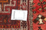 Shiraz Persian Rug 4x3 ft - Antique Medallion Geometric Madder Red, Dark Red, Cream Hand Knotted | detail view | SKU 111517