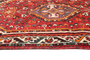Shiraz Persian Rug 4x2 ft - Semi Antique Geometric Blue, Red Hand Knotted | full view | SKU 111519