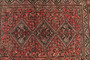 Shiraz Persian Rug 6'3" x 4'11" - Semi Antique Geometric Blue, Red Hand Knotted | full view | SKU 111526