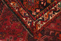 Shiraz Persian Rug 4x2 ft - Semi Antique Geometric Blue, Red Hand Knotted | full view | SKU 111529