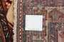 Abadeh Persian Rug 6'8" x 5'3" - Semi Antique Geometric Red, Ivory Hand Knotted | detail view | SKU 111541