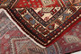 Abadeh Persian Rug 6'8" x 5'3" - Semi Antique Geometric Red, Ivory Hand Knotted | corner detail | SKU 111541