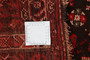 Shiraz Persian Rug 10'2" x 7'1" - Semi Antique Geometric Blue, Red Hand Knotted | detail view | SKU 111556