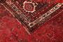 Shiraz Persian Rug 10'2" x 7'1" - Semi Antique Geometric Blue, Red Hand Knotted | full view | SKU 111556