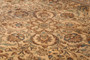 Tabriz Persian Rug 12'8" x 9'11" - Semi Antique Medallion Red, Cream Hand Knotted | detail view | SKU 111571