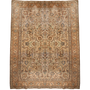 Tabriz Persian Rug 12'8" x 9'11" - Semi Antique Medallion Red, Cream Hand Knotted | front view | SKU 111571
