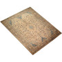 Tabriz Persian Rug 12'12" x 9'4" - Semi Antique Medallion Red, Cream Hand Knotted | back view | SKU 111573