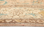 Tabriz Persian Rug 12x9 ft - Semi Antique Afshan All-Over, Shah Abbasi Cream, Camel, Beige Hand Knotted | side view | SKU 111575