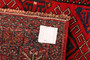 Quchan Persian Rug 9x5 ft - Semi Antique Medallion Red, Blue Hand Knotted | detail view | SKU 111602