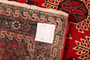 Baluch Persian Rug 9'8" x 4'12" - Semi Antique Mihrab Red, Blue Hand Knotted | full view | SKU 111603